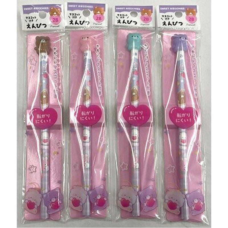 スイートモッチーズマスコット付きえんぴつ