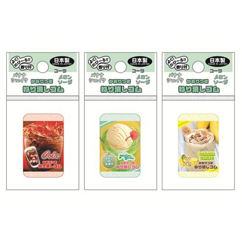 ねり消しゴム　ドリンク柄