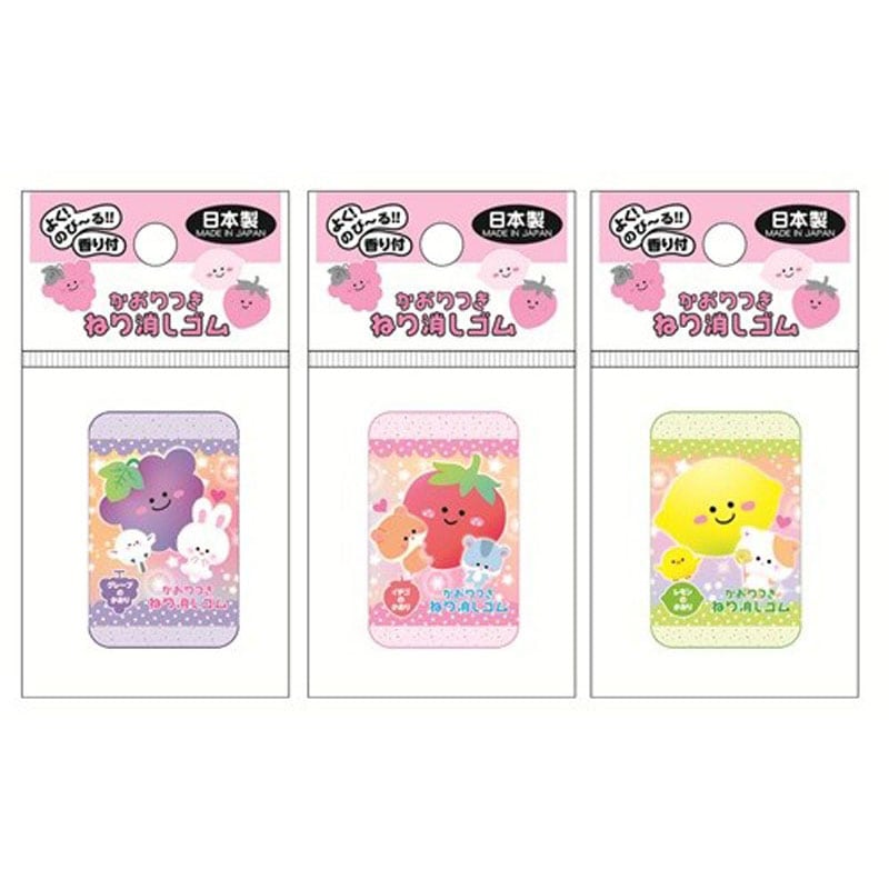 ねり消しゴム　フルーツ柄