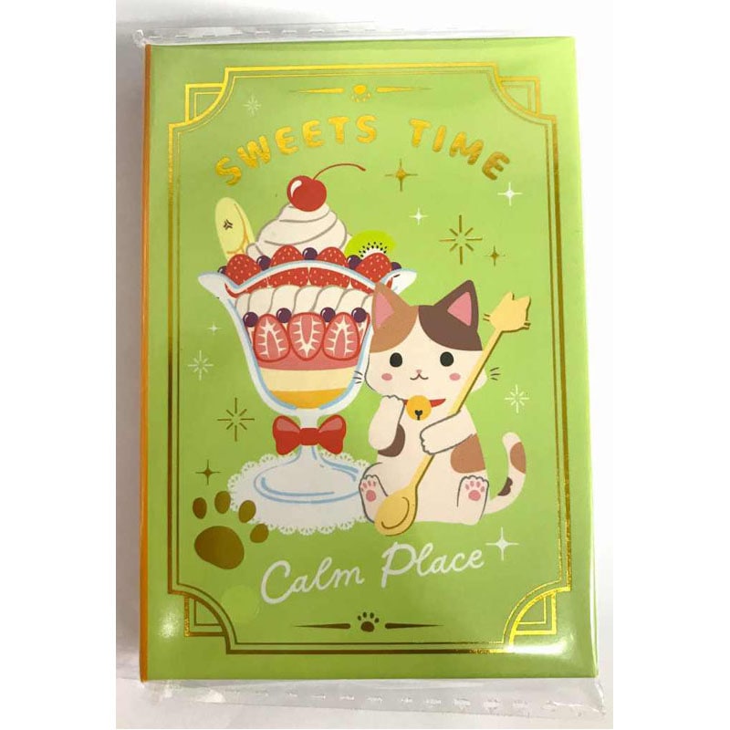 ブック型メモ帳 60枚入 アニマルレトロ風喫茶