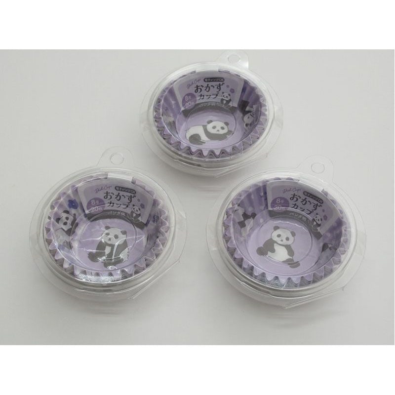おかずカップ　８号　パンダ柄　２０枚入