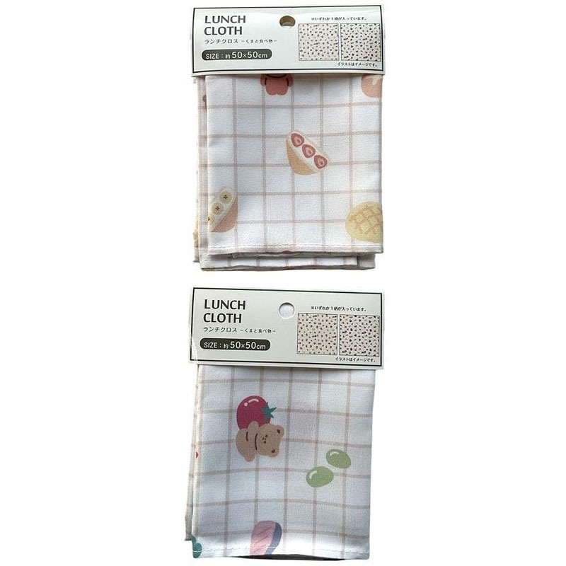 ランチクロス　くまと食べ物