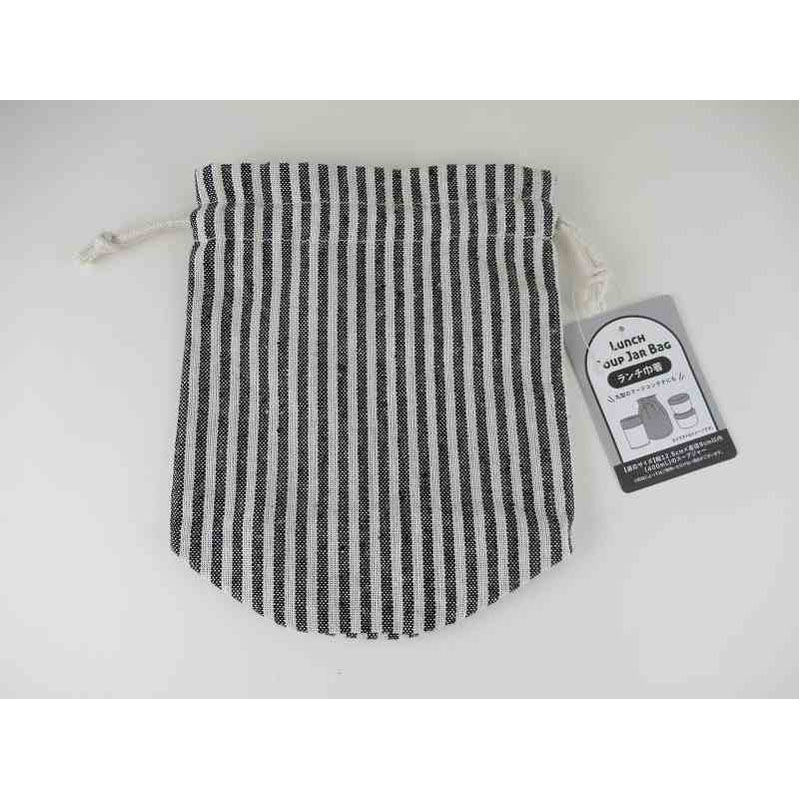 スープジャー巾着　ストライプ柄