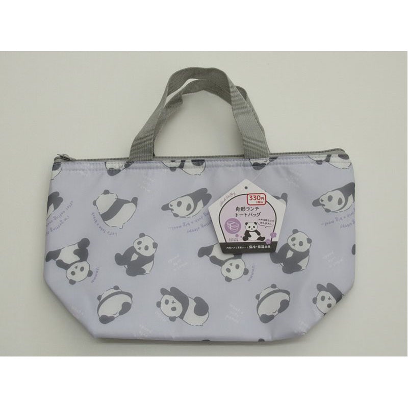 ランチ舟形トートバッグ　パンダ柄
