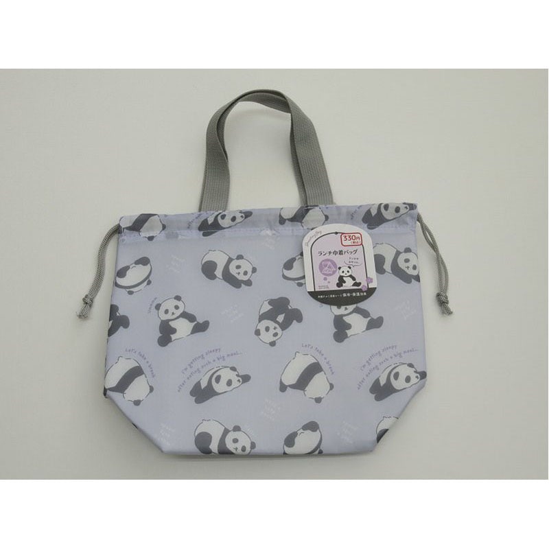 ランチ巾着バッグ　パンダ柄