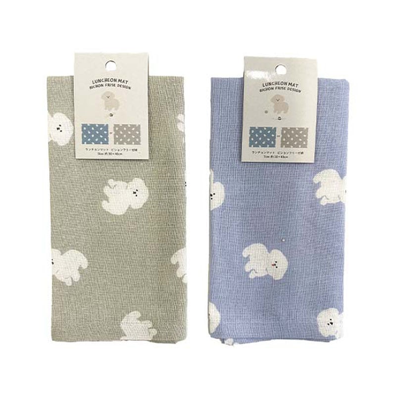 ランチョンマット　ビションフリーゼ柄