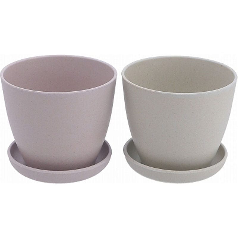 バンブーファイバーポット 2号 トレー付き