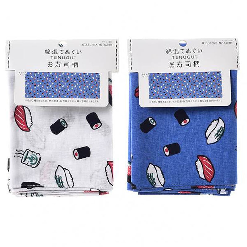 ２６　綿混手拭い　お寿司