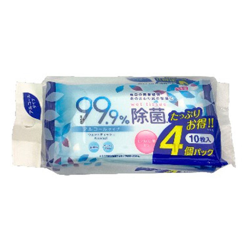 アルコール除菌ポケット　１０枚４Ｐ