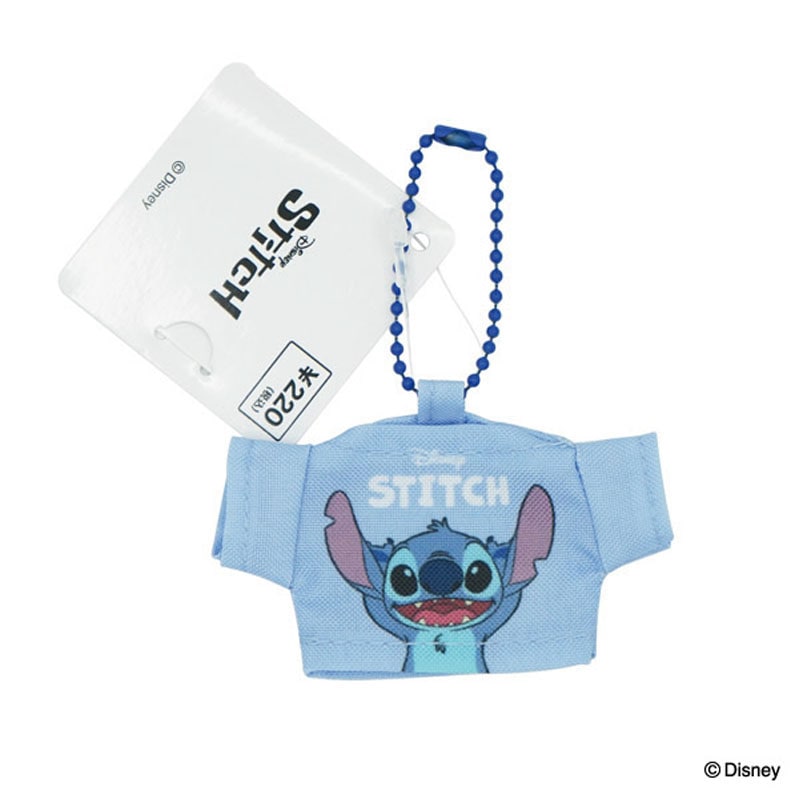 バンプ　ディズニー スティッチ コラボ Tシャツ キーホルダー セット 数量限定】ディズニー／スティッチ シャツ型チャーム【公式】≪1個