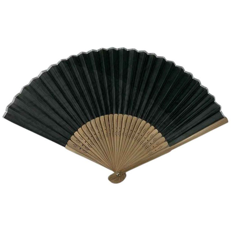 扇子　２３ｃｍ　茶骨七宝