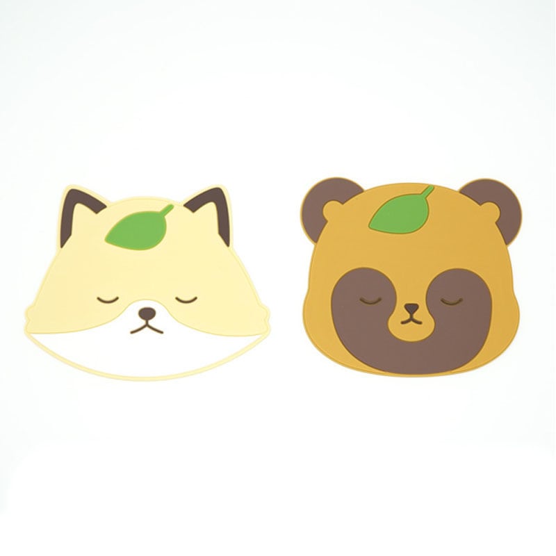 タヌキツネ　コースター