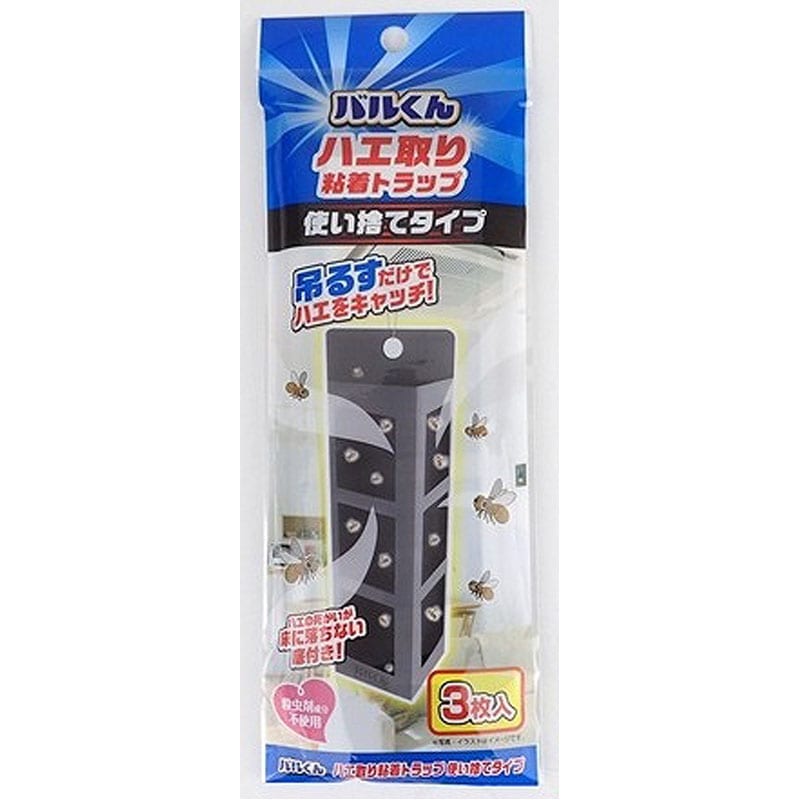 バルくん　虫取り粘着トラップ使い捨て　３枚
