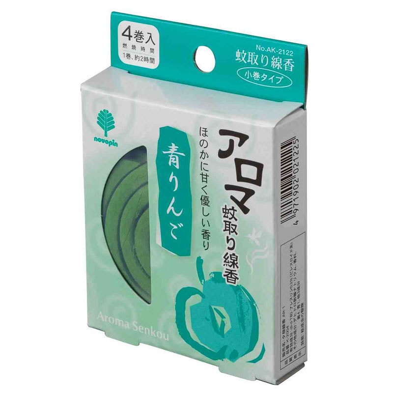 アロマ蚊取り線香　青りんご　４巻