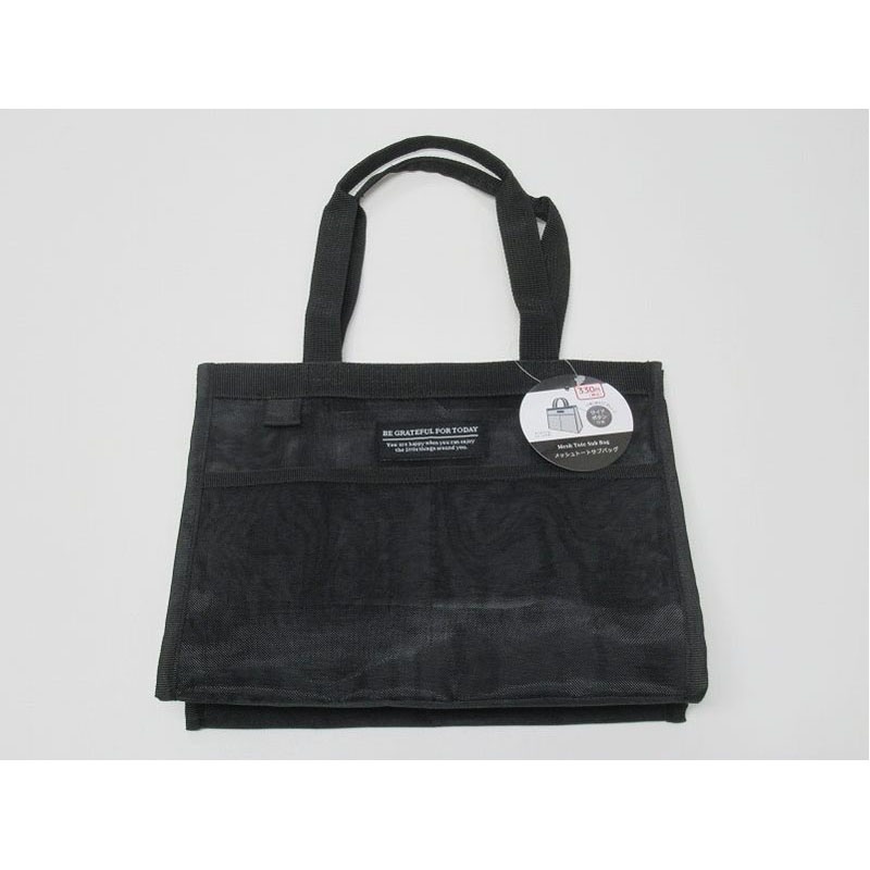 メッシュトートサブバッグ BK【公式】≪1個からお届け≫Can☆Do 