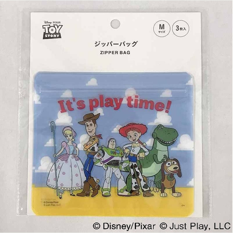 【数量限定】ディズニー／トイ・ストーリー　ジッパーバッグ３Ｐ　Ｍ