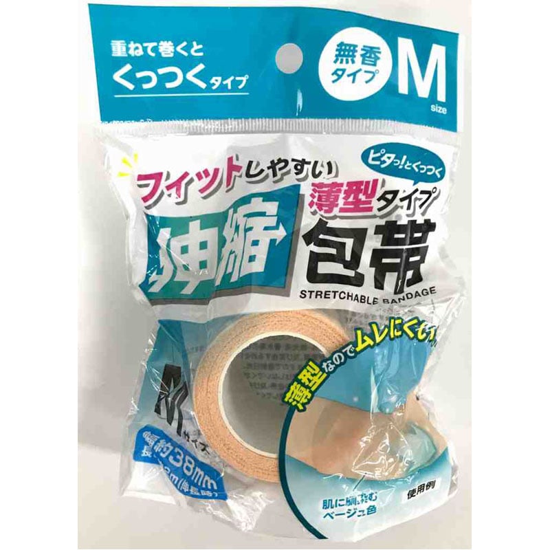くっつく伸縮包帯　薄型　Ｍ