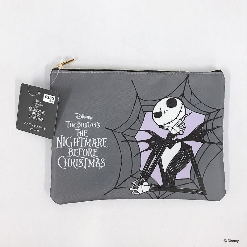 ナイトメア・ビフォア・クリスマスアナハイムディズニー　限定品　手袋　新品未使用 数量限定】ディズニー／ファブリックポーチ ナイトメアー・ビフォア