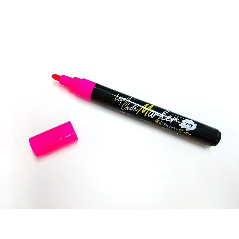 蛍光ブラックボードマーカー中字ＰＫ