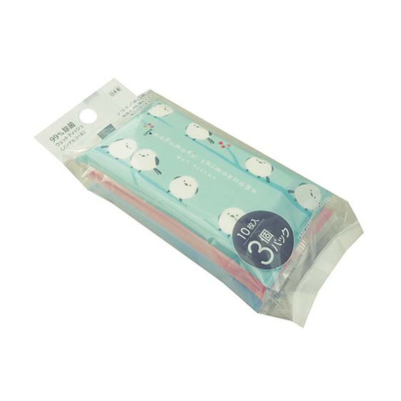 ノンアル除菌ウェット１０枚３Ｐシマエナガ