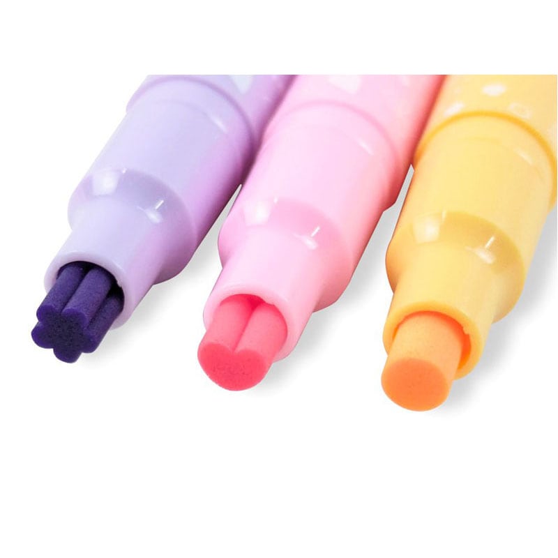 スタンプ蛍光ペン　３色セット