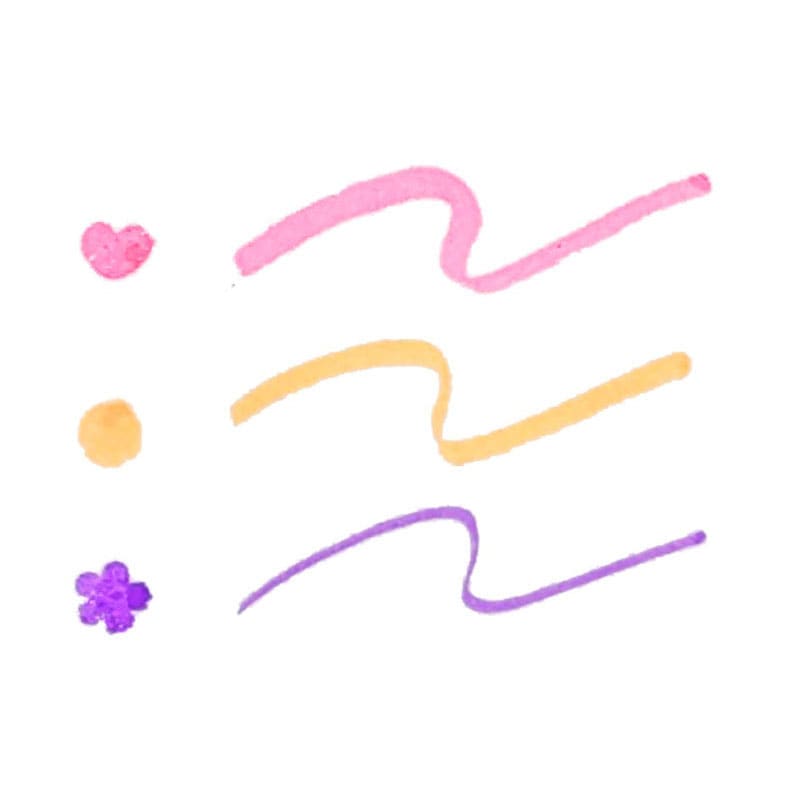 スタンプ蛍光ペン　３色セット