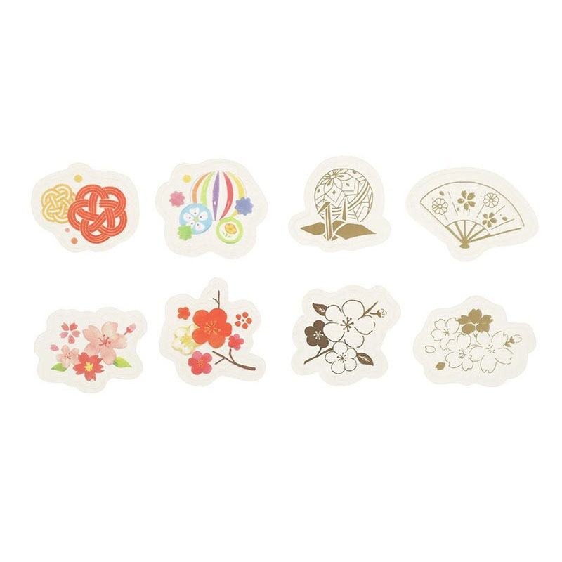 フレークシール 24P クリア 和柄【公式】≪1個からお届け≫Can☆Do