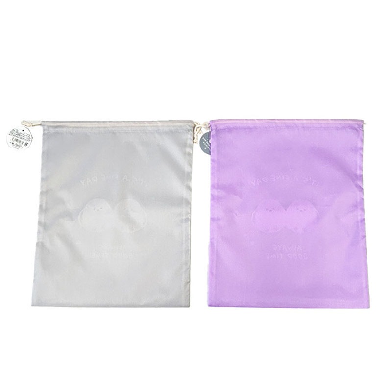 ポリエステル巾着袋　シマエナガ柄