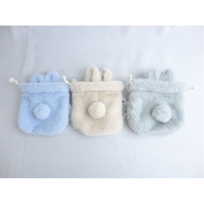 ラビット巾着ナチュラルカラー