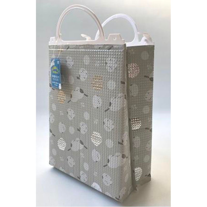 保冷保温アルミバッグＳ　シマエナガＧＹ