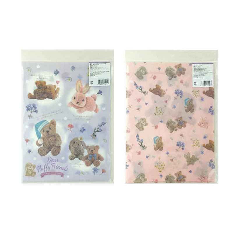 ３ポケットクリアホルダーＦＬＵＦＦＹベア