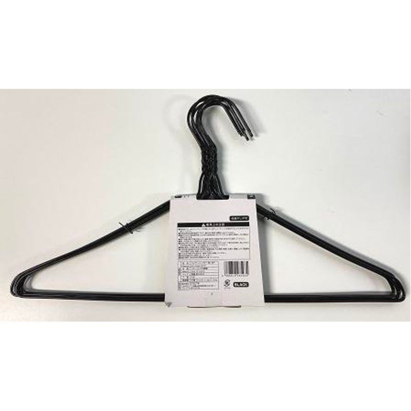 ワイヤーハンガー６Ｐ　ＢＫ