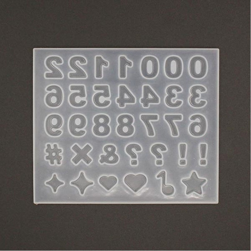 レジンモールド数字・記号