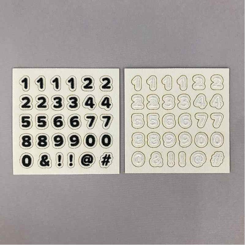 刺繍ワッペンシール 数字／記号【公式】≪1個からお届け≫Can★Doネットショップ