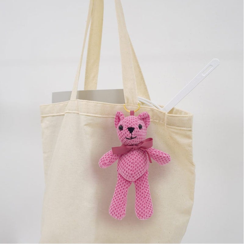 16・ハンドメイド お箸袋 ピンク くま 16・ハンドメイド お箸袋 ピンク