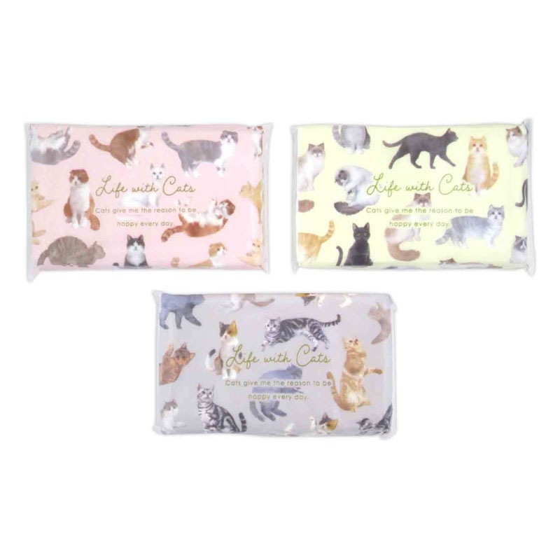ミニミニポケットティッシュ　ねこ柄　６Ｐ