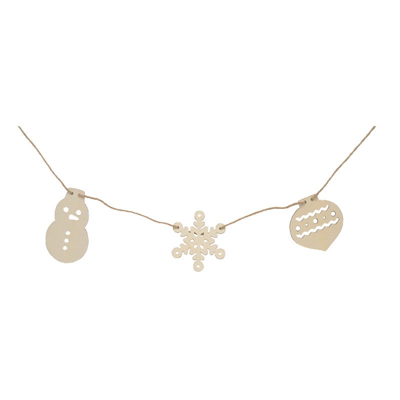 ウッドガーランド　冬モチーフ柄