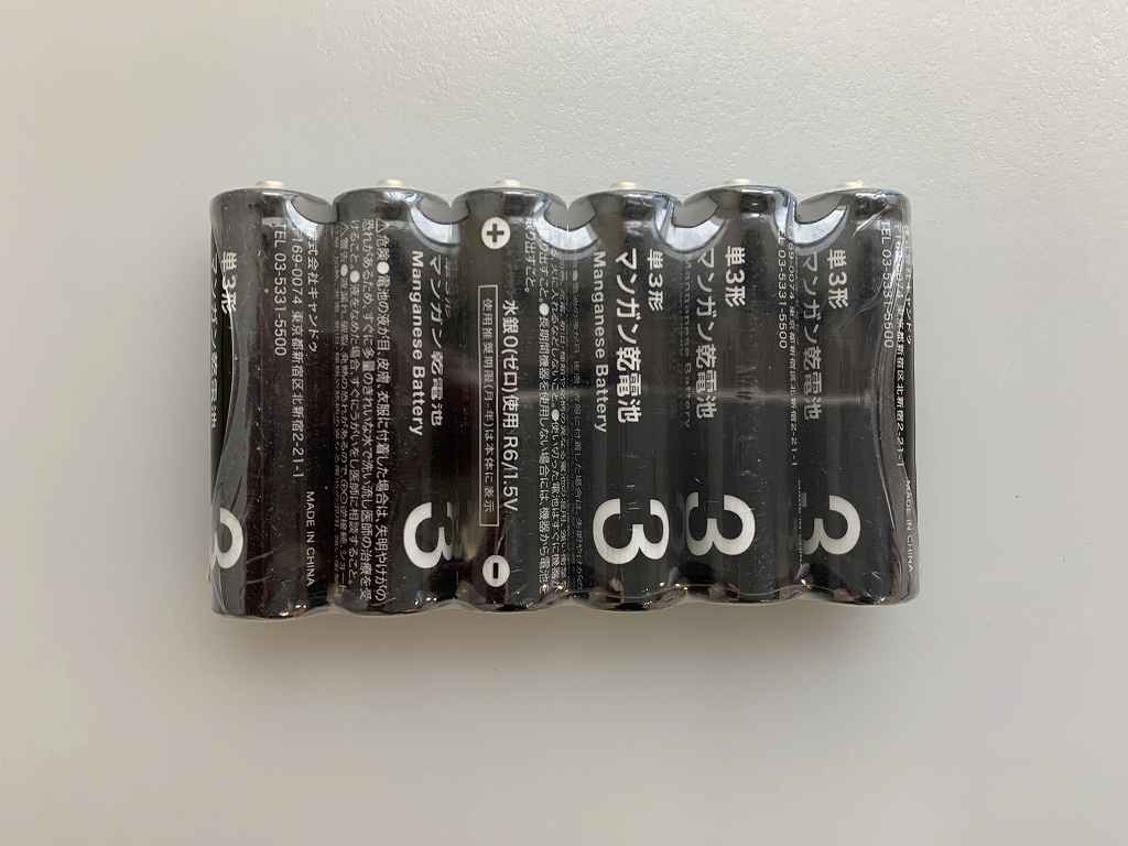 マンガン乾電池単３　６Ｐ