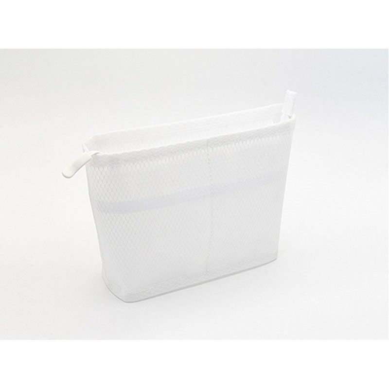 ホワイト エンボス加工ポーチ 24*18*5cm ホワイト エンボス加工ポーチ 24*18*5cm EVA底メッシュポーチ