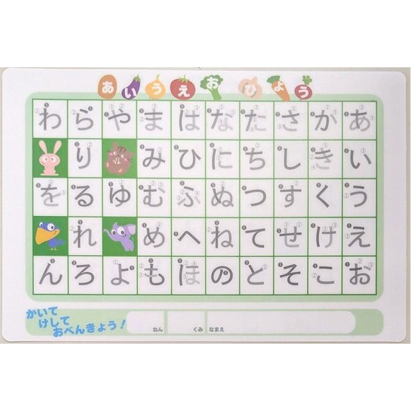 アイエスひらがな・カタカナ下敷　両面　Ｂ５