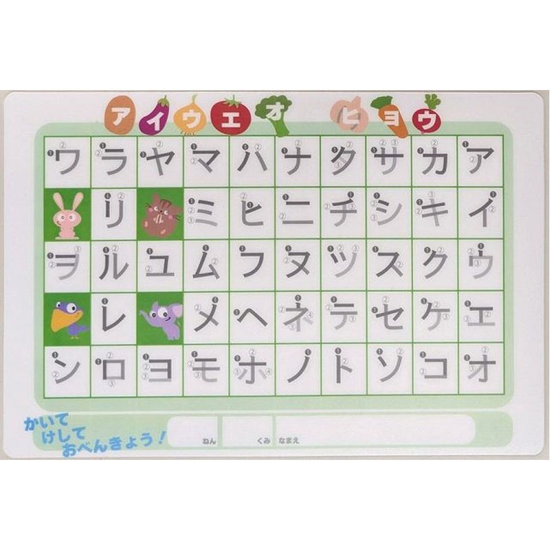 アイエスひらがな・カタカナ下敷　両面　Ｂ５