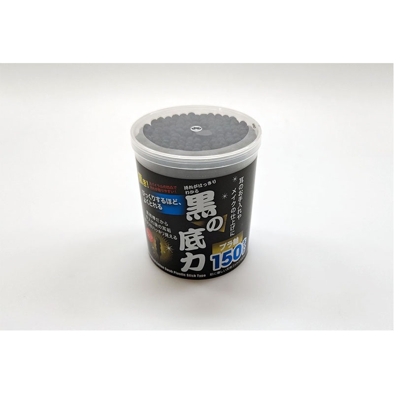 プラ軸スパイラル黒綿棒　１５０Ｐ