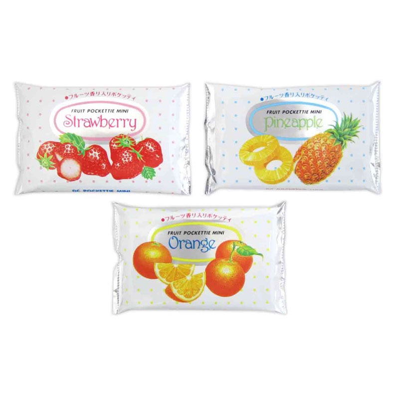ミニポケットティシュフルーツ　４Ｐ　香り付き