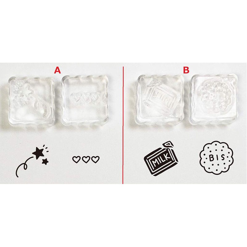 クリアスタンプ　Ｃ　２Ｐ　キュート