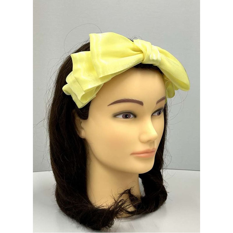 ｆａｖ　フリルリボンカチューシャ　黄