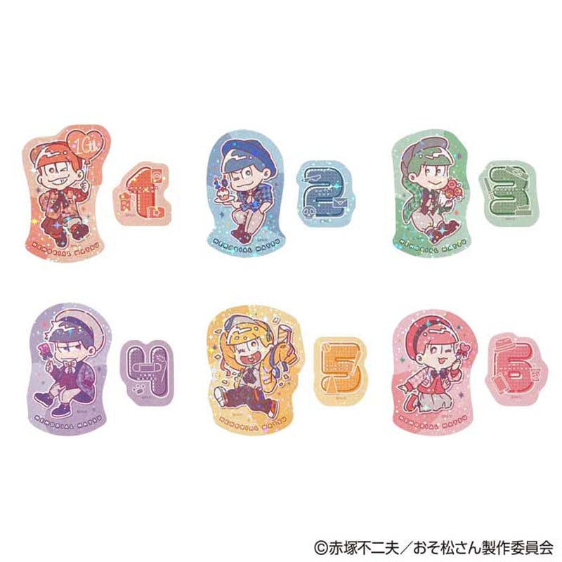 数量限定】おそ松さん ステッカー 2枚 SD 十四松【公式】≪1個から