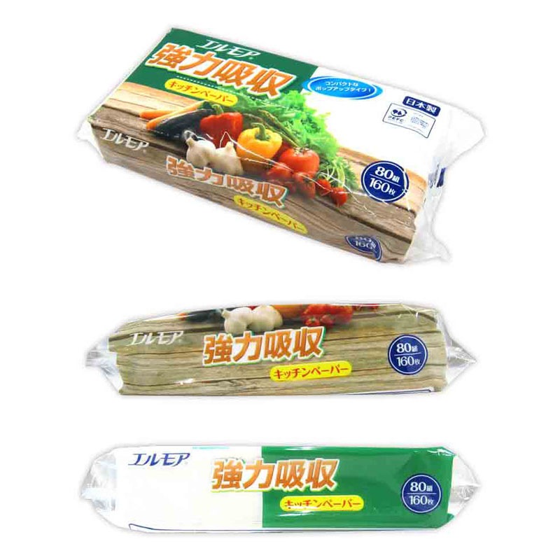 エルモア強力吸収キッチンペーパー　８０組