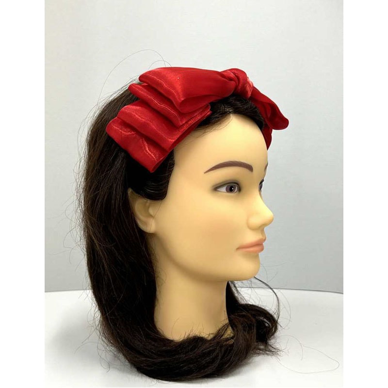 fav フリルリボンカチューシャ 赤【公式】≪1個からお届け≫Can