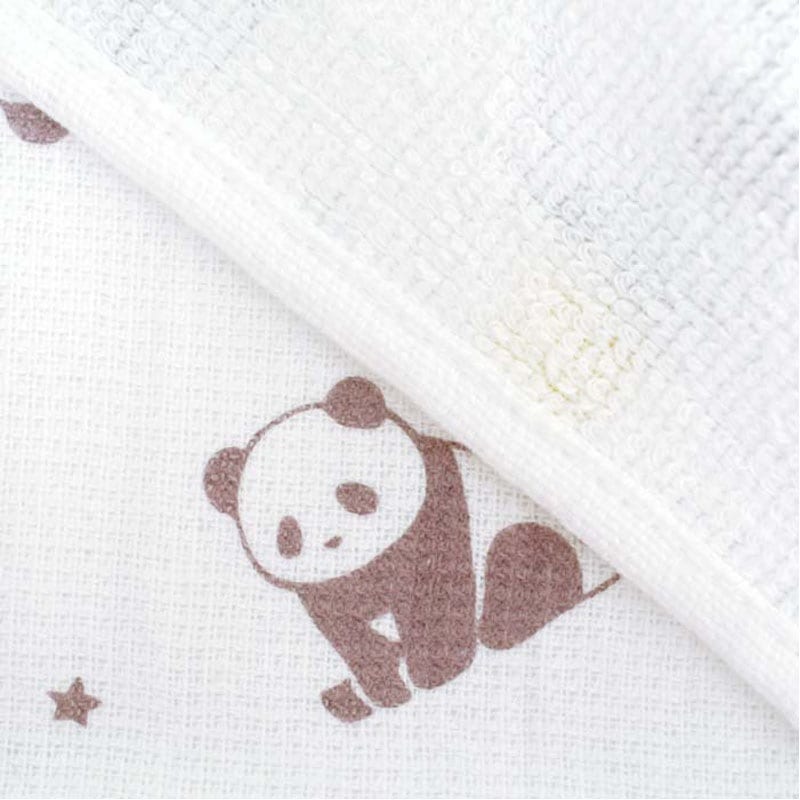 片面パイルフェイスタオル　パンダ