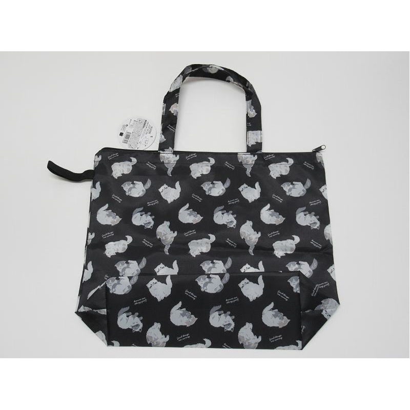 トートバッグファスナー付 ネコ柄【公式】≪1個からお届け≫Can☆Do